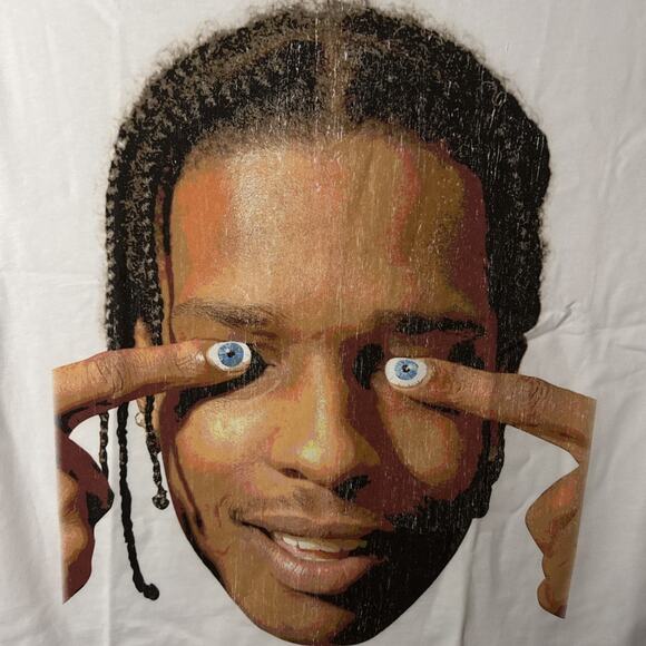 Hypedept A$AP Rocky's Face White T-Shirt Size XL NEW The Big Face Tee - Picture 3 of 4
